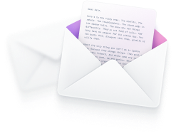 Illustration of an open envelope